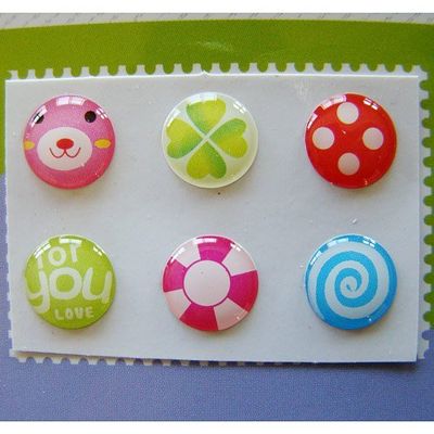 "Home" Button Sticker for iphone/ipad/itouch, Lollipop, 6 Stickers