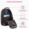 SwissGear 1900 ScanSmart 17 Laptop Backpack Black  Reflective Tech Backpack with ScanSmart Compartment  Multiple Organizer Pockets & RFID Scan Blocking Technology view 3