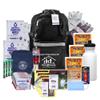 First My Family All-in-One 4 Person, 72 Hour Emergency Survival Kit for Fires, Earthquakes, Hurricanes, Floods, Tsunami and Other Disasters - Premium Black Backpack view 1