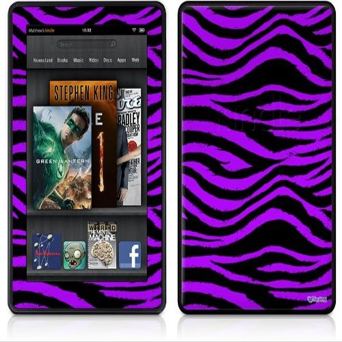 uSkins Amazon Kindle Fire (Original) Decal Style Skin - Purple Zebra