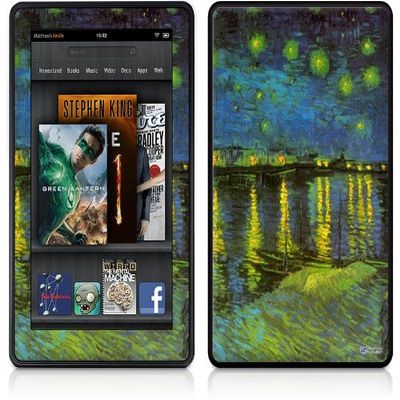 uSkins Amazon Kindle Fire (Original) Decal Style Skin - Vincent Van Gogh Rhone