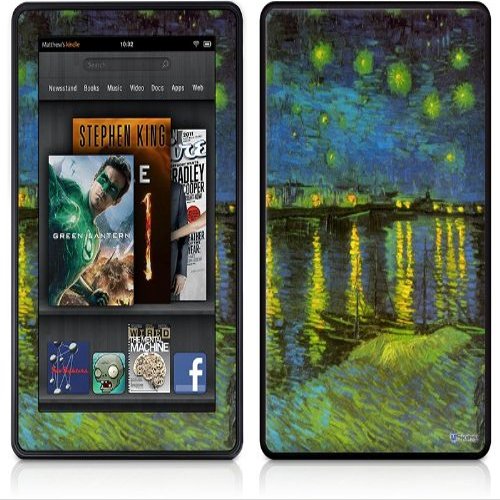 uSkins Amazon Kindle Fire (Original) Decal Style Skin - Vincent Van Gogh Rhone