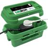 DRiBOX Small IP55 Weatherproof Outdoor Electrical Connection Box 25.5 x 14.1 x 10.2cm Power Cord Enclosure for Christmas Lights, Timers, Extension Cables, Leads, Reels, Transformers (Small, Green) view 1