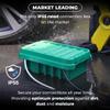DRiBOX Small IP55 Weatherproof Outdoor Electrical Connection Box 25.5 x 14.1 x 10.2cm Power Cord Enclosure for Christmas Lights, Timers, Extension Cables, Leads, Reels, Transformers (Small, Green) view 2