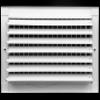 HVAC Premium 12''w X 8''h Adjustable AIR Supply Diffuser - HVAC Vent Cover Sidewall or Ceiling - Grille Register - High Airflow - White [Outer Dimensions: 13.75''w X 9.75''h] view 3