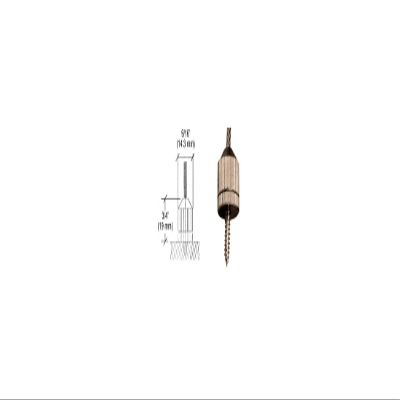 CRL CB85 Brushed Nickel Plated Short Round Floor Base Fitting for Cable Display System