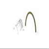 CRL 723DU12 Duranodic Bronze Optional Spacer Kit for 723DU Half-Round Ticket Window view 2