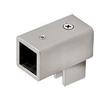 CRL SQ41BN Brushed Nickel Swiveling U-Bracket for 1/4" to 5/16" (6 to 8 mm) Glass - Square Bar view 2