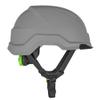 LIFT HRX-22YE2 - RADIX Non-Vented Safety Helmet Hard Hat (Gray) view 3