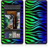 Amazon Kindle Fire (Original) Decal Style Skin - Rainbow Zebra view 1