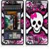 Amazon Kindle Fire (Original) Decal Style Skin - Splatter Girly Skull view 1