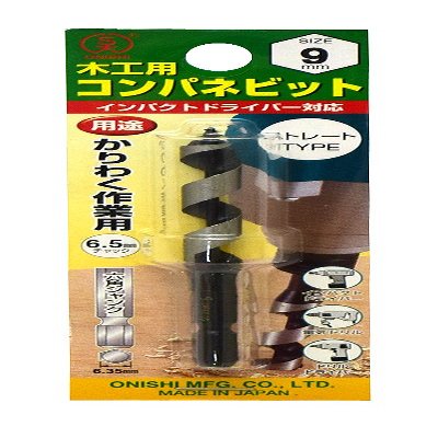 Onishi Kogyo Companevit (Straight) (NO.18E) 0.4 inch (9 mm)