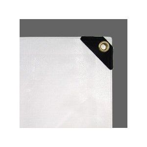 AJ BWSCHIT1761520 Heavy Duty Poly Tarpulin, White