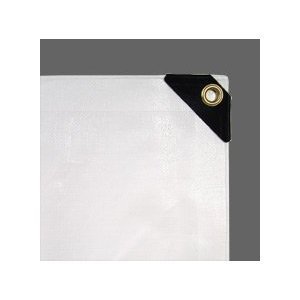 AJ BWSCHIT1761520 Heavy Duty Poly Tarpulin, White