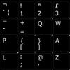 English UK Non-Transparent Black Sticker (14x14) for Keyboard for Desktop, Laptop and Notebook view 1