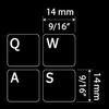 English UK Non-Transparent Black Sticker (14x14) for Keyboard for Desktop, Laptop and Notebook view 4