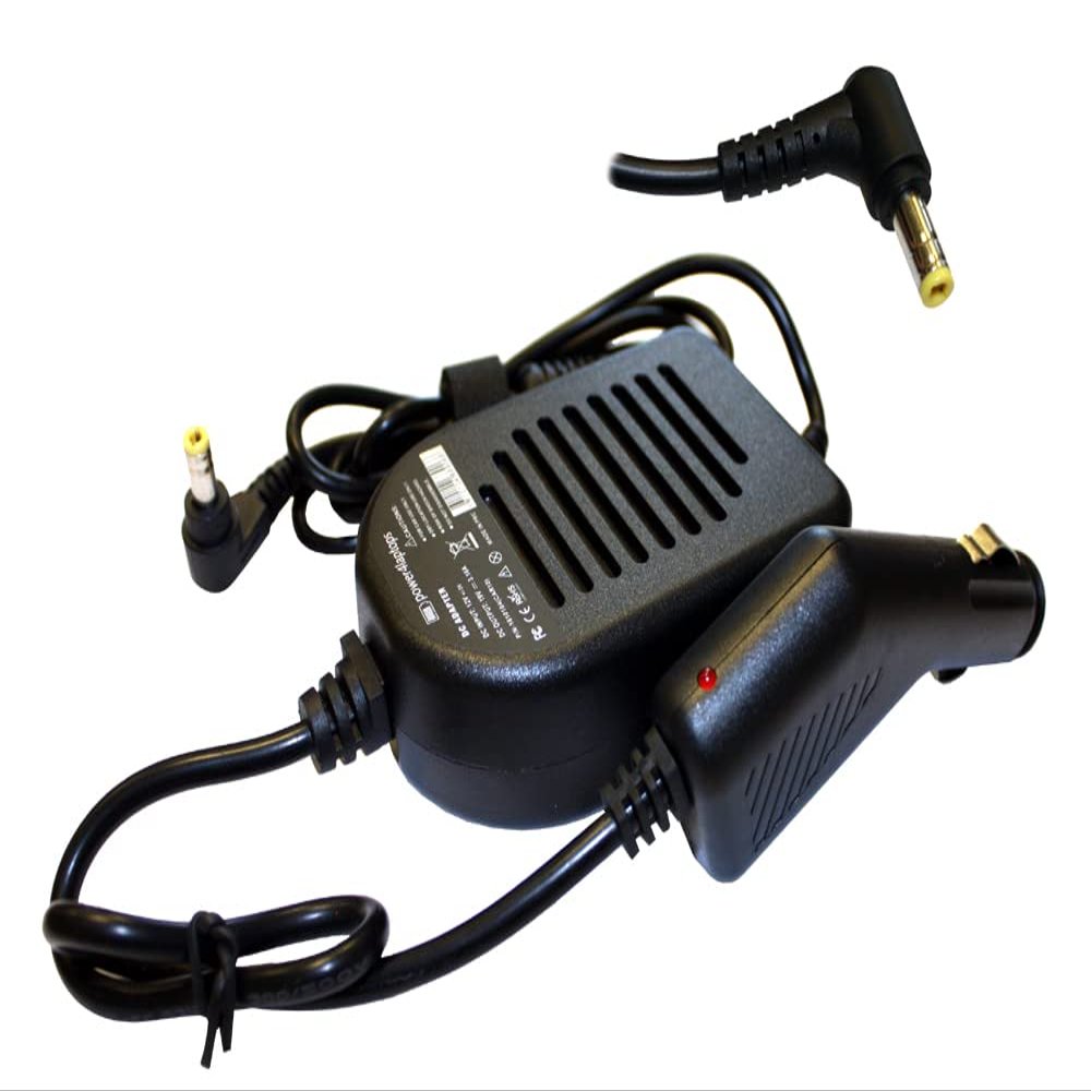 Power4Laptops DC Adapter Laptop Car Charger Compatible with Acer Extensa 5635Z