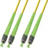 1M - Singlemode Duplex Fiber Optic Cable (9/125) - FC/APC to FC/APC view 1