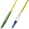 10M Singlemode Simplex Fiber Optic Cable (9/125) - LC/APC to LC/UPC view 1