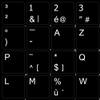 BELGIAN FRENCH NON-TRANSPARENT BLACK KEYBOARD STICKER (14x14) FOR DESKTOP, LAPTOP AND NOTEBOOK view 1