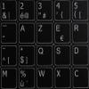 BELGIAN FRENCH NON-TRANSPARENT BLACK KEYBOARD STICKER (14x14) FOR DESKTOP, LAPTOP AND NOTEBOOK view 3