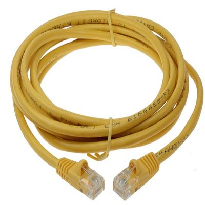 10ft Cat 5E Unshielded (UTP) Ethernet Network Cable - Yellow