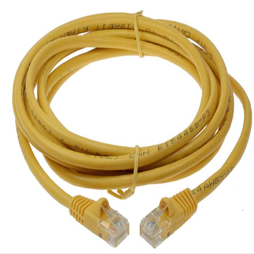 10ft Cat 5E Unshielded (UTP) Ethernet Network Cable - Yellow