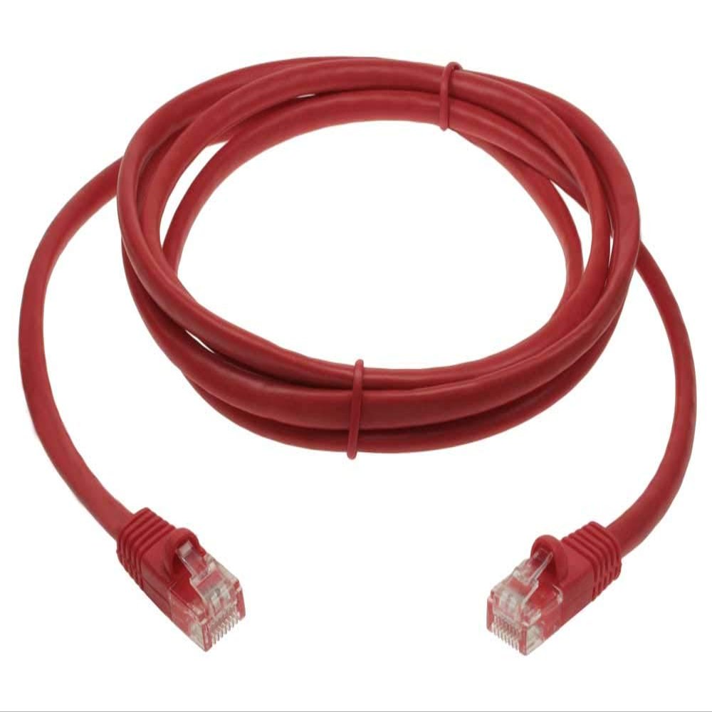 10ft Cat 5E Unshielded (UTP) Ethernet Network Cable - Red