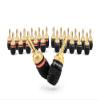 Sewell SW-29863-12 Deadbolt Banana Plugs 12-Pairs by, Gold Plated Speaker Plugs, Quick Connect view 1