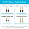Sewell SW-29863-12 Deadbolt Banana Plugs 12-Pairs by, Gold Plated Speaker Plugs, Quick Connect view 2