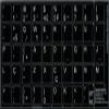 4Keyboard Portuguese Brazilian Keyboard Stickers Black Background (14x14) for Desktop, Laptop and Notebook view 2