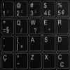4Keyboard Portuguese Brazilian Keyboard Stickers Black Background (14x14) for Desktop, Laptop and Notebook view 3