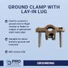 Sigma Engineered Solutions ProConnex 42309 Ground Clamp with Lay-In Lug 1/2 To 1-Inch Conduit Fitting, 1-Pack view 2
