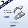Sigma Engineered Solutions ProConnex 55141 Rigid Clamp Back and Strap Conduit Fitting 3/4-Inch Silver, 1-Pack view 3