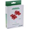 InLine Dust Cover, for RJ45 Socket, Color: red, 100pcs. Pack view 4
