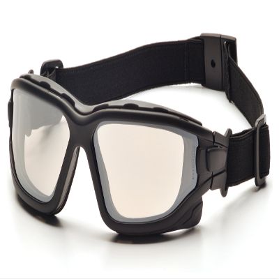 Pyramex I-Force Sporty Dual Pane Anti-Fog Goggle, Indoor/Outdoor Mirror Anti-Fog Lens
