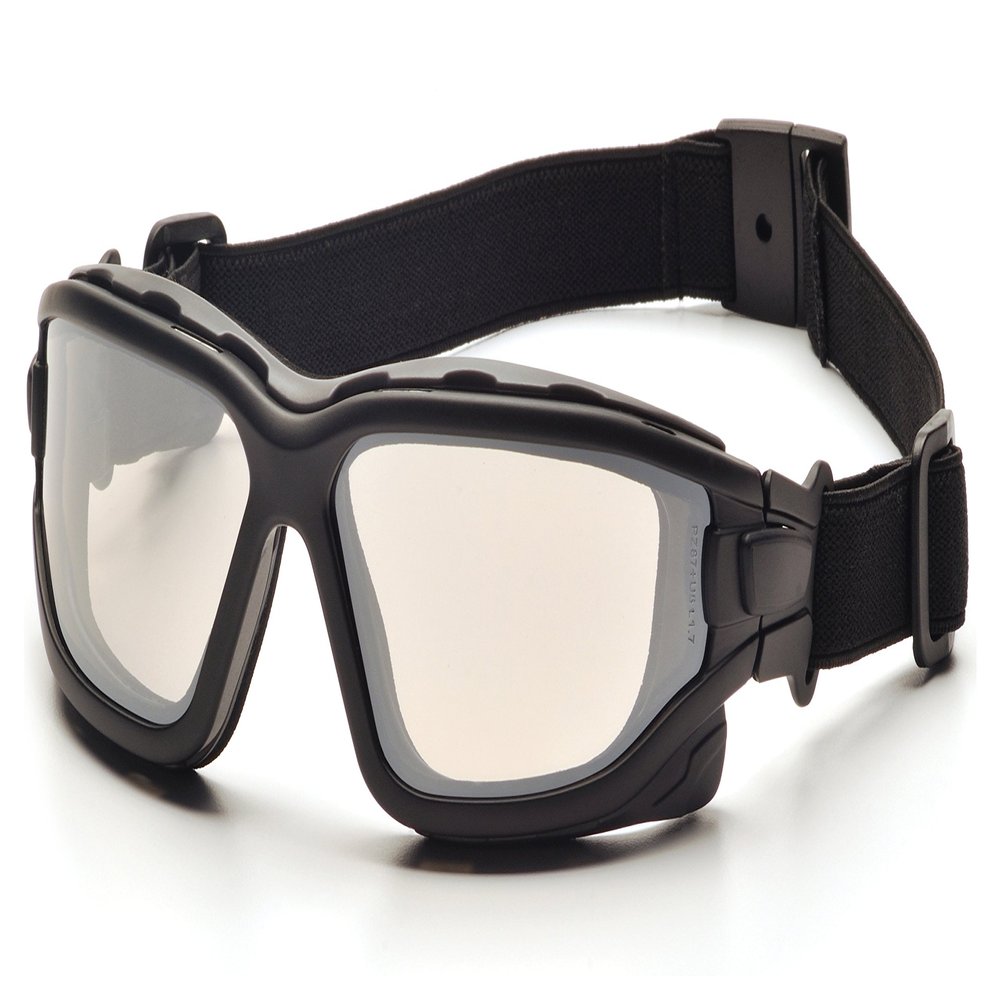 Pyramex I-Force Sporty Dual Pane Anti-Fog Goggle, Indoor/Outdoor Mirror Anti-Fog Lens