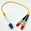 1ft Fiber Optic Adapter Cable LC (Male) to ST (Female) Singlemode 9/125 Duplex view 3