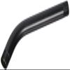 Jaclo 8032-MBK Brass Showerarm, 45 Degree 8", Matte Black view 1