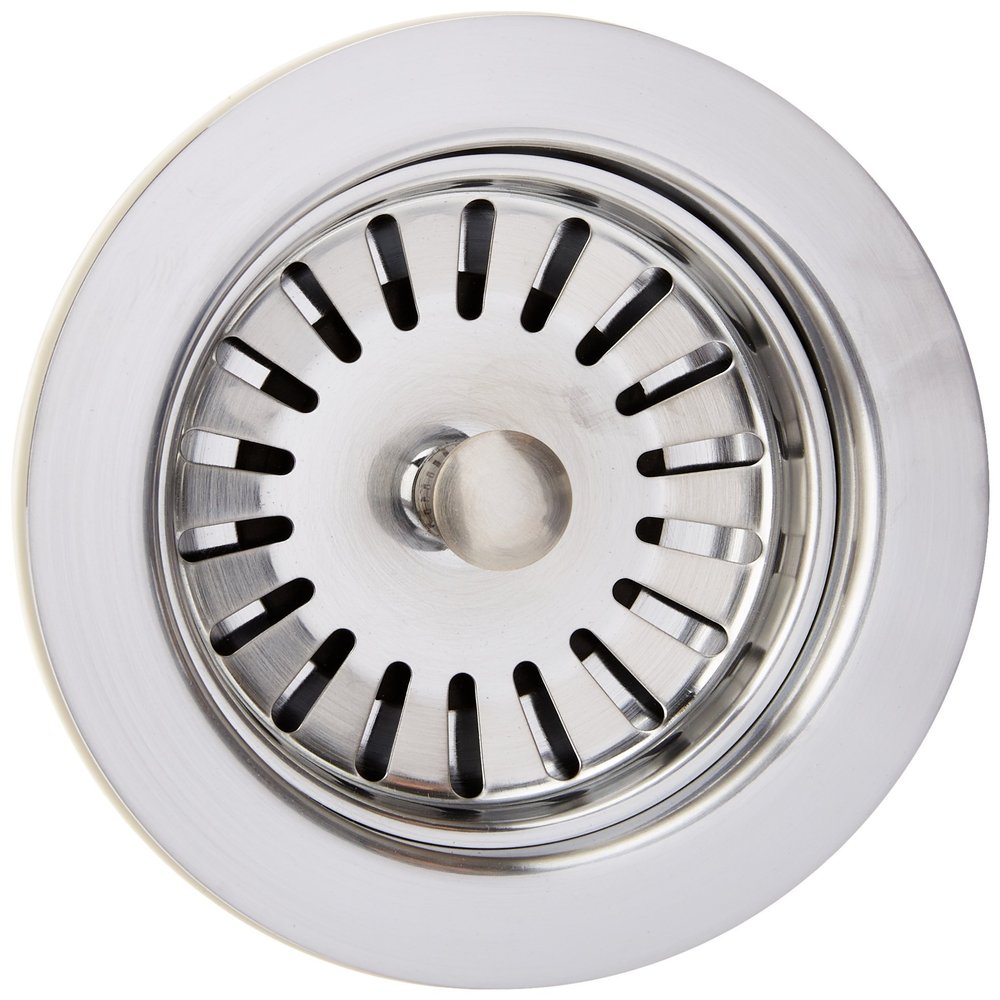 Jaclo 2807-SC Adjustable Lutz Sink Strainer for Kitchen Sinks, Satin Chrome, Satin Chrome