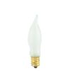 25 Pack Bulbrite 404307-7.5 Watt Frost Dimmable CA5 Shaped Candelabra (E12) Base Incandesce, Frost view 1