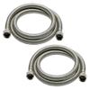 Fluidmaster 9WM60P2HE High Efficiency Washing Machine Connector 2-Pack - 3/4 Hose Fitting x 3/4 Hose Fitting, 60-Inch Length view 1