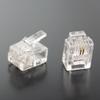 (Taros) RJ11/12 Modular Plug Connector for Telephone Cord Modular Cable (6P2C) 100 Pack CRJ11-100P2 Talos view 1