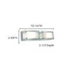 Jesco Lighting WS307H-2GL BRIC Line Voltage Series 307 2-Light Wall Sconce, Glass view 2