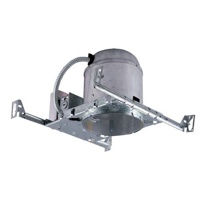 Jesco Lighting RS6000BICA 6" IC Airtight IC Housing for New Construction, Silver Finish