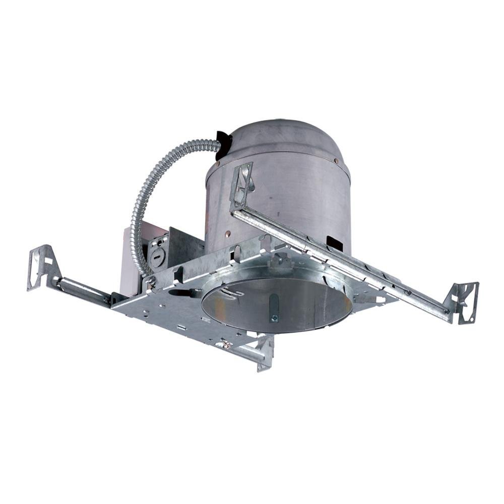 Jesco Lighting RS6000BICA 6" IC Airtight IC Housing for New Construction, Silver Finish
