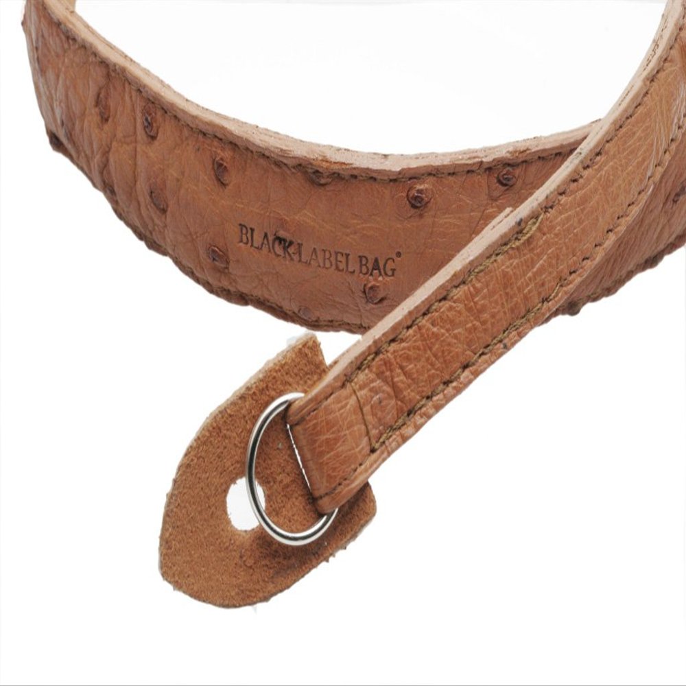 Black Label Bag Neckpad Strap -- Ostrich