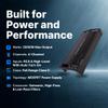 Power Acoustik RZ4-2000D 2000W Class D 4 Channel Amplifier , Black , 13.60in. x 6.30in. x 3.50in. view 3