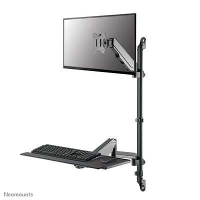 NewStar FPMA-D1330D4SILVER Flat Screen Bracket for Office  Flat Screen Desk Mounts (100 x 100 mm, 75 x 75 mm; 0  180 )