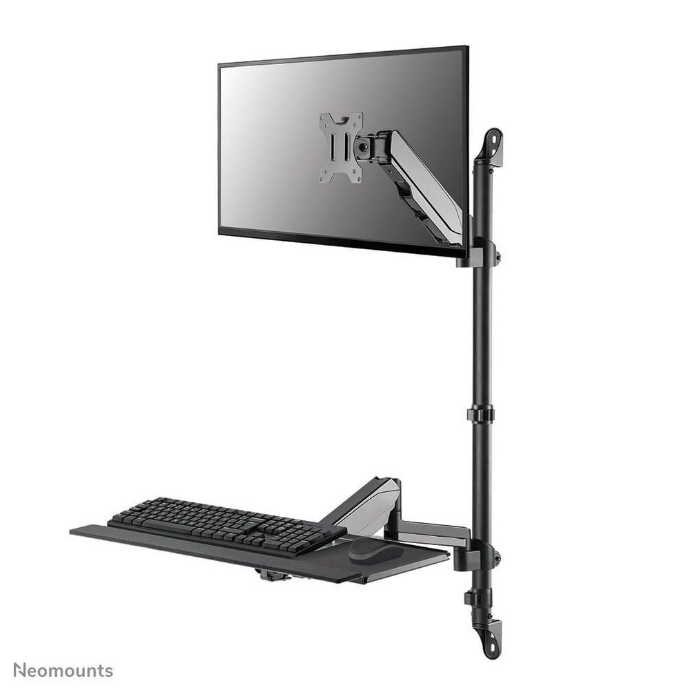 NewStar FPMA-D1330D4SILVER Flat Screen Bracket for Office  Flat Screen Desk Mounts (100 x 100 mm, 75 x 75 mm; 0  180 )